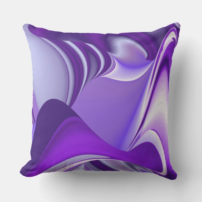 Purple Flower Rainbow Dreams Cushion (Front)