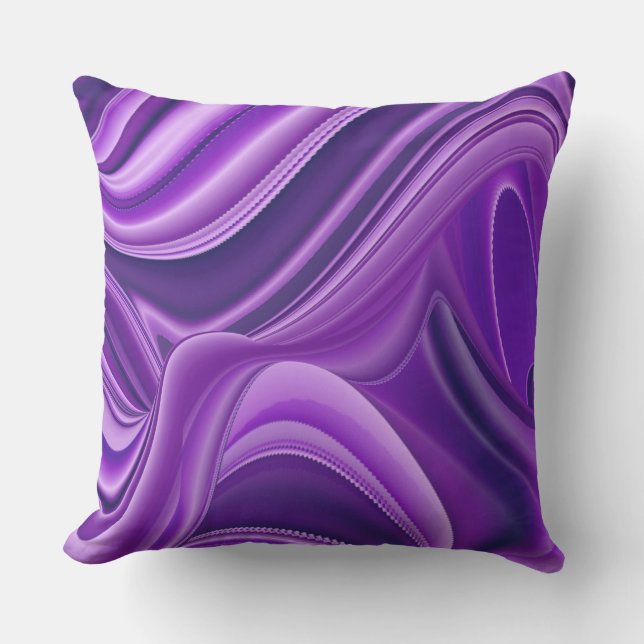 Purple Flower Rainbow Dreams Cushion (Front)