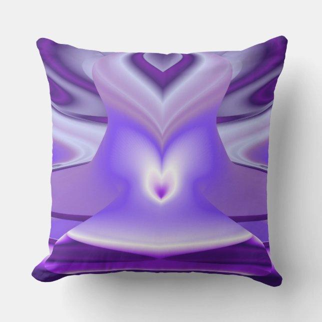 Purple Flower Rainbow Dreams Cushion (Front)