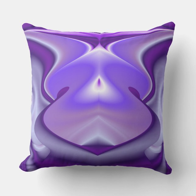 Purple Flower Rainbow Dreams Cushion (Front)