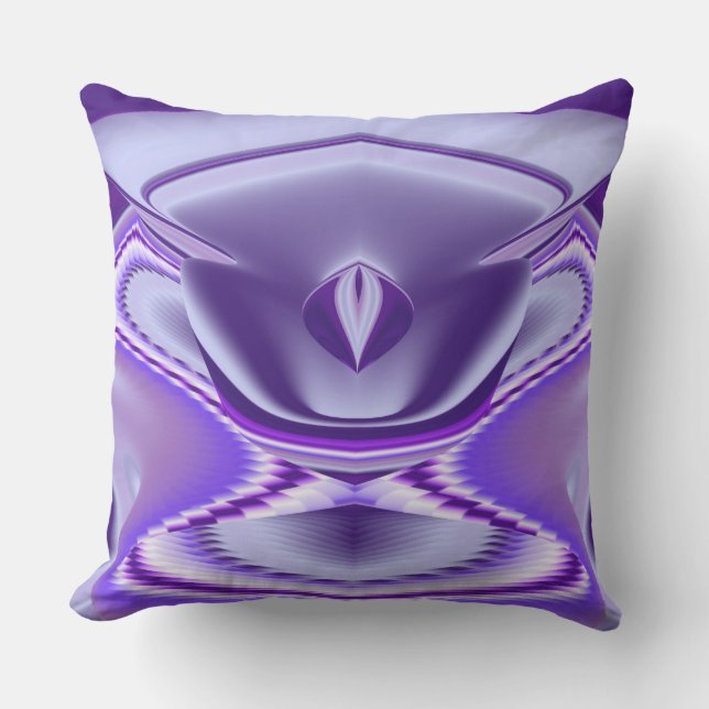 Purple Flower Rainbow Dreams Cushion (Front)