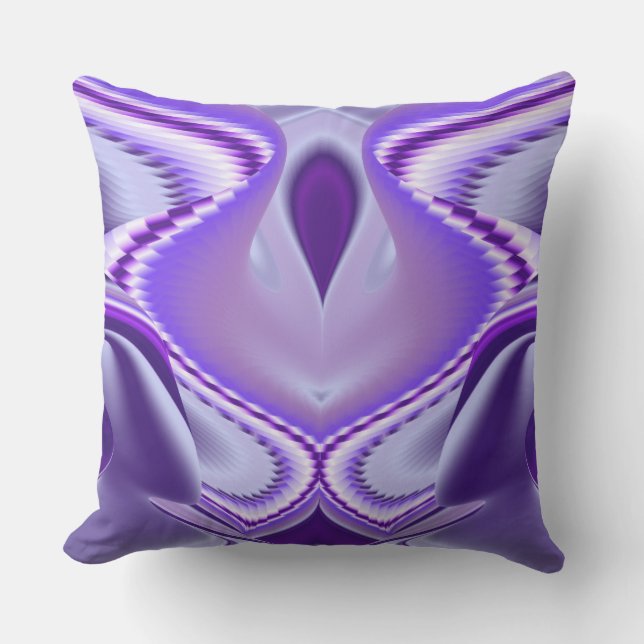 Purple Flower Rainbow Dreams Cushion (Front)