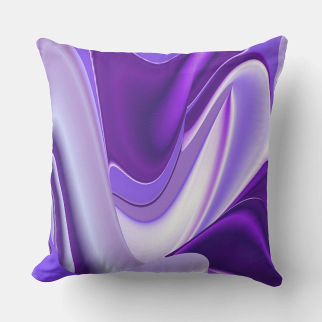 Purple Flower Rainbow Dreams Cushion (Front)