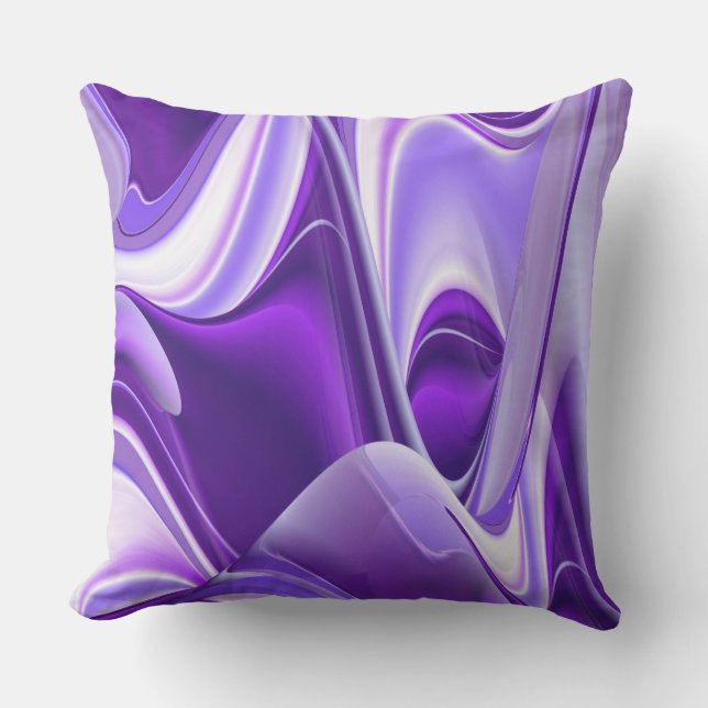 Purple Flower Rainbow Dreams Cushion (Front)