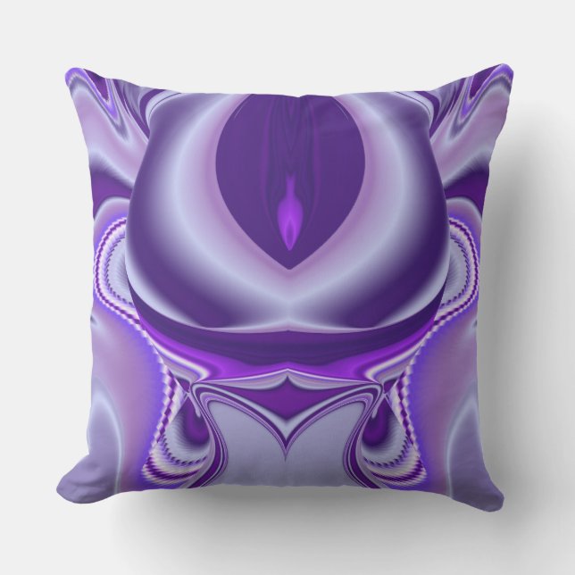 Purple Flower Rainbow Dreams Cushion (Front)