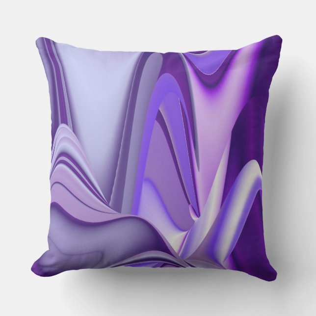 Purple Flower Rainbow Dreams Cushion (Front)