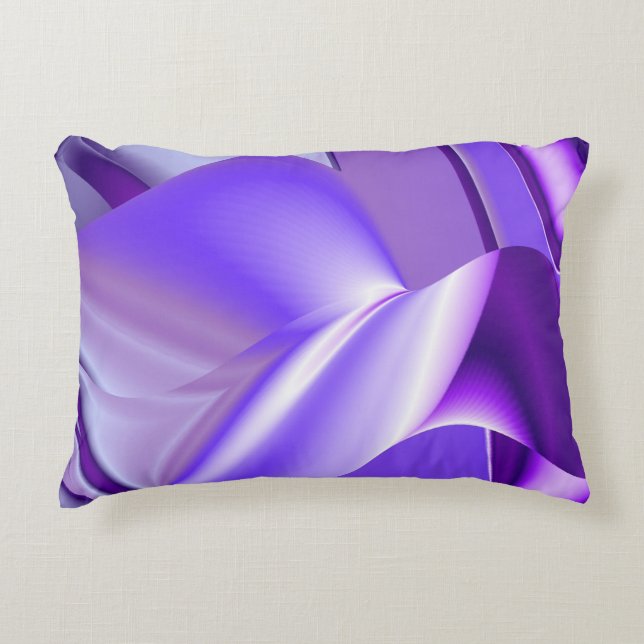 Purple Flower Rainbow Dreams Decorative Cushion (Front)