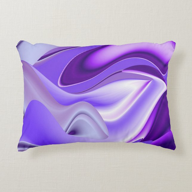 Purple Flower Rainbow Dreams Decorative Cushion (Front)
