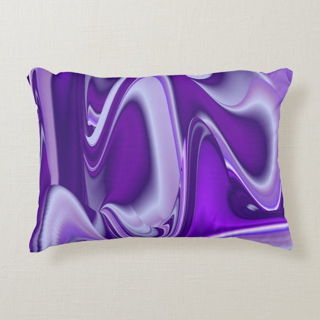 Purple Flower Rainbow Dreams Decorative Cushion (Front)