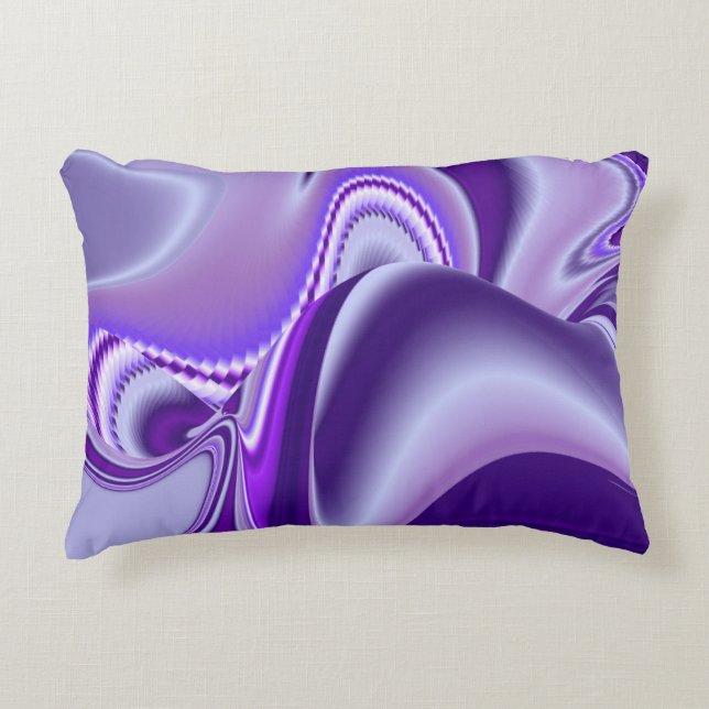 Purple Flower Rainbow Dreams Decorative Cushion (Front)