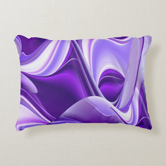 Purple Flower Rainbow Dreams Decorative Cushion (Front)