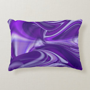 Purple Flower Rainbow Dreams Decorative Cushion