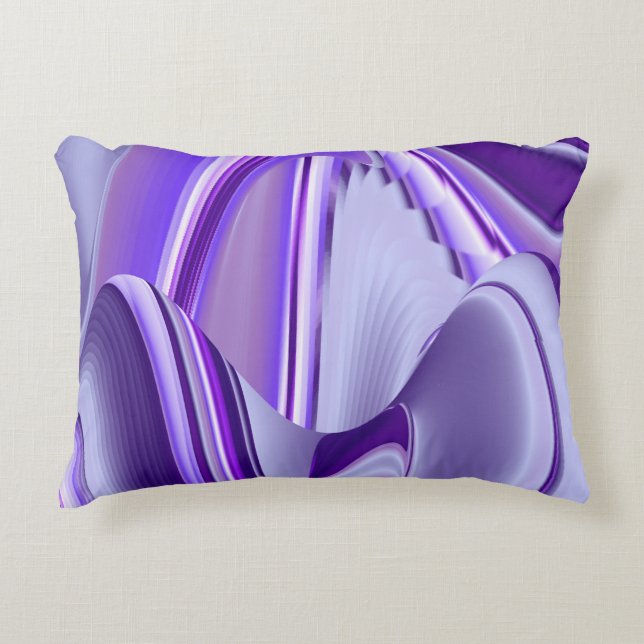 Purple Flower Rainbow Dreams Decorative Cushion (Front)