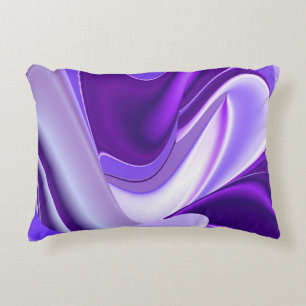 Purple Flower Rainbow Dreams Decorative Cushion