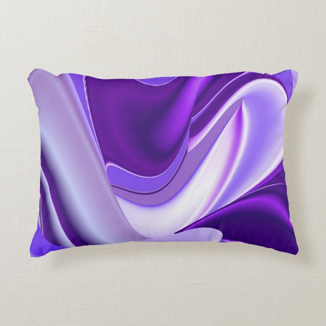 Purple Flower Rainbow Dreams Decorative Cushion (Front)