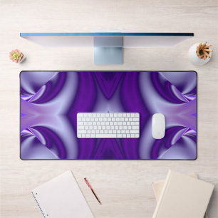 Purple Flower Rainbow Dreams Desk Mat