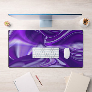 Purple Flower Rainbow Dreams Desk Mat