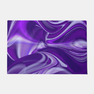 Purple Flower Rainbow Dreams Doormat