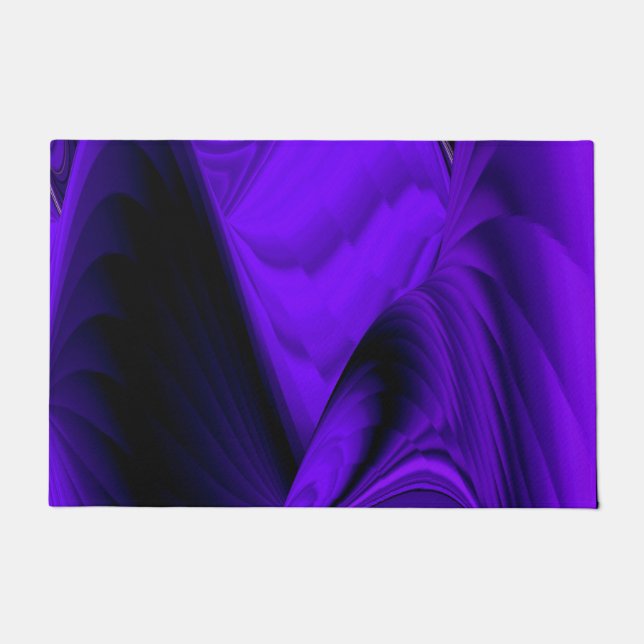 Purple Flower Rainbow Dreams Doormat (Front)