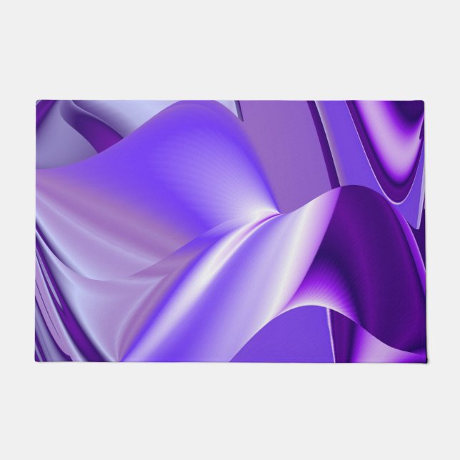 Purple Flower Rainbow Dreams Doormat (Front)