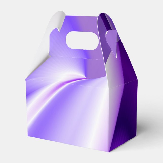 Purple Flower Rainbow Dreams Favour Box (Front Side)