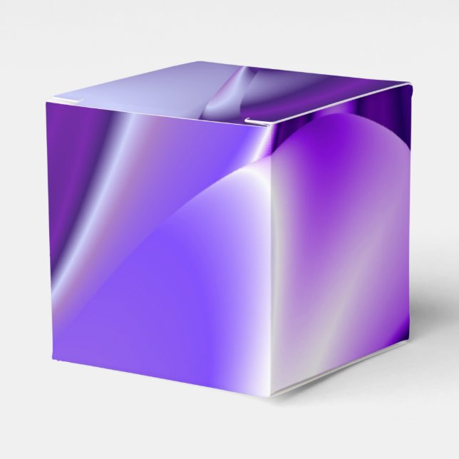 Purple Flower Rainbow Dreams Favour Box (Front Side)