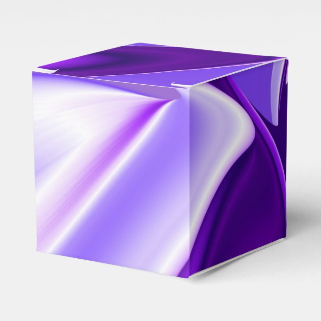 Purple Flower Rainbow Dreams Favour Box (Front Side)