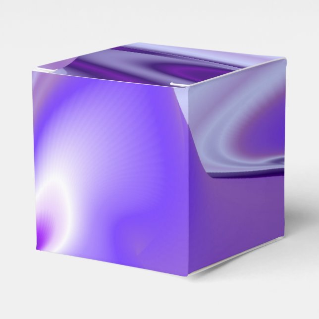 Purple Flower Rainbow Dreams Favour Box (Front Side)