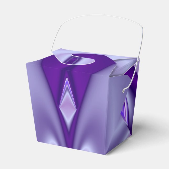 Purple Flower Rainbow Dreams Favour Box (Front Side)