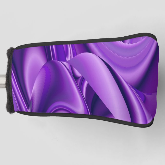 Purple Flower Rainbow Dreams Golf Head Cover (Front)