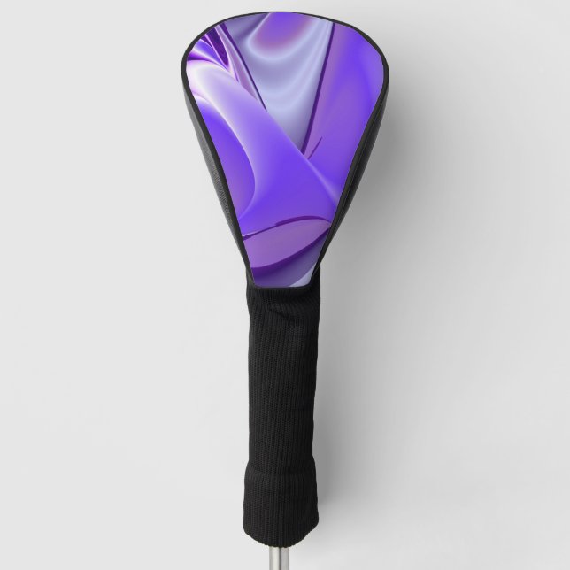Purple Flower Rainbow Dreams Golf Head Cover (Front)