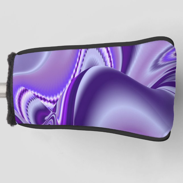Purple Flower Rainbow Dreams Golf Head Cover (Front)