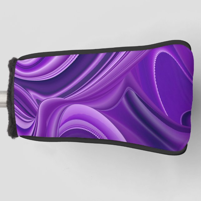 Purple Flower Rainbow Dreams Golf Head Cover (Front)