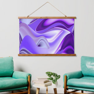 Purple Flower Rainbow Dreams Hanging Tapestry