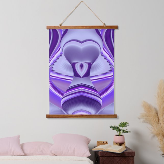 Purple Flower Rainbow Dreams Hanging Tapestry (Bedroom)