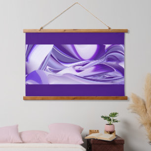 Purple Flower Rainbow Dreams Hanging Tapestry