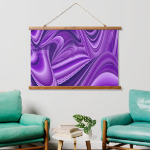 Purple Flower Rainbow Dreams Hanging Tapestry
