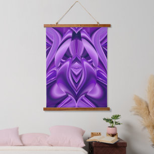 Purple Flower Rainbow Dreams Hanging Tapestry