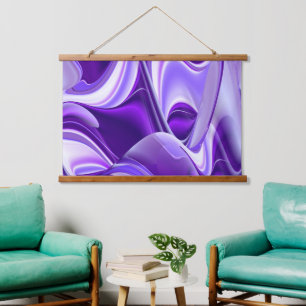 Purple Flower Rainbow Dreams Hanging Tapestry