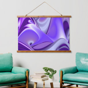 Purple Flower Rainbow Dreams Hanging Tapestry