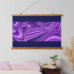 Purple Flower Rainbow Dreams Hanging Tapestry
