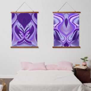 Purple Flower Rainbow Dreams Hanging Tapestry