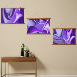 Purple Flower Rainbow Dreams Hanging Tapestry