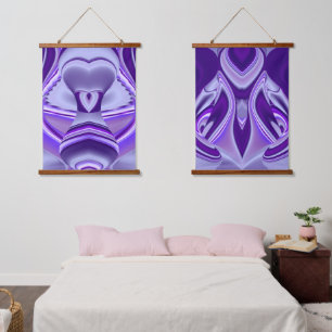 Purple Flower Rainbow Dreams Hanging Tapestry