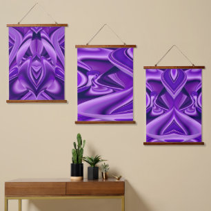 Purple Flower Rainbow Dreams Hanging Tapestry