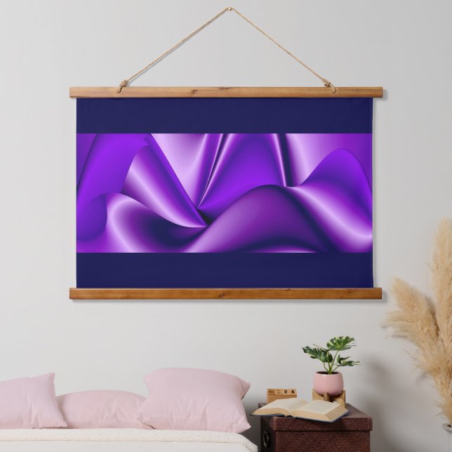 Purple Flower Rainbow Dreams Hanging Tapestry (Bedroom)