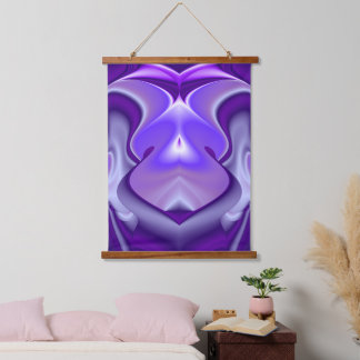 Purple Flower Rainbow Dreams Hanging Tapestry