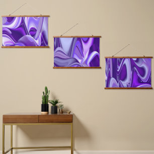 Purple Flower Rainbow Dreams Hanging Tapestry