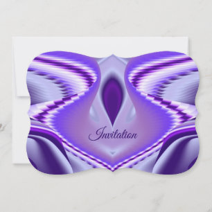 Purple Flower Rainbow Dreams Invitation