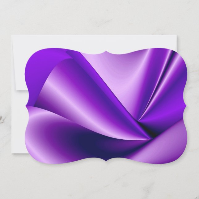 Purple Flower Rainbow Dreams Invitation (Front)